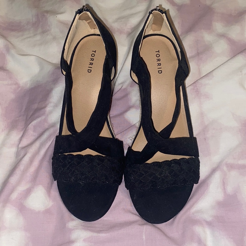 Black Torrid Wedges.